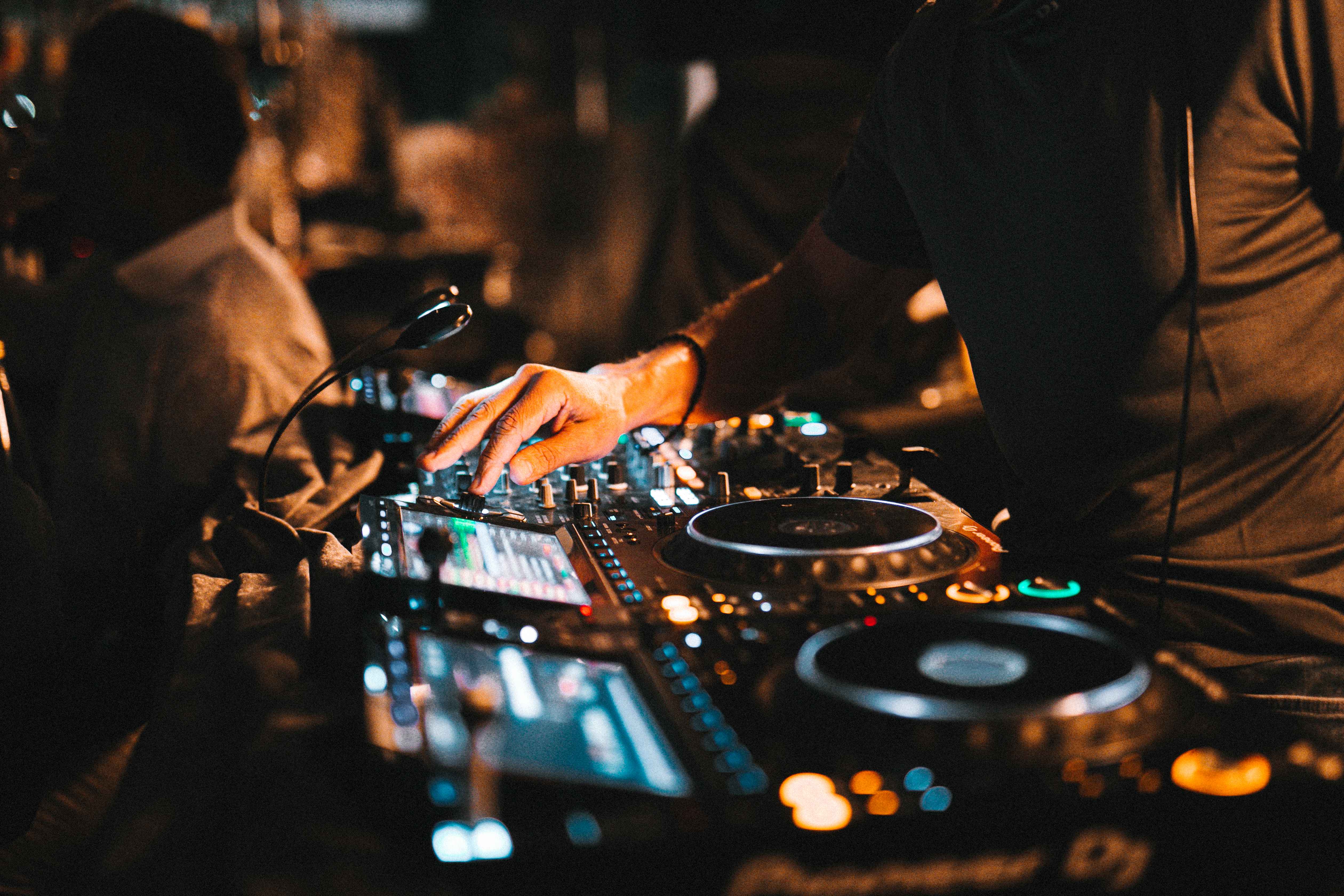 
DJ mixing live set at ON Rooftop Bar 